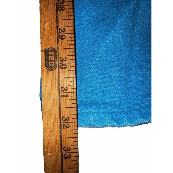 Vintage Ozark Mountain Turquoise Denim Jeans High Waisted Made in USA Size 13 - Picture 10 of 13